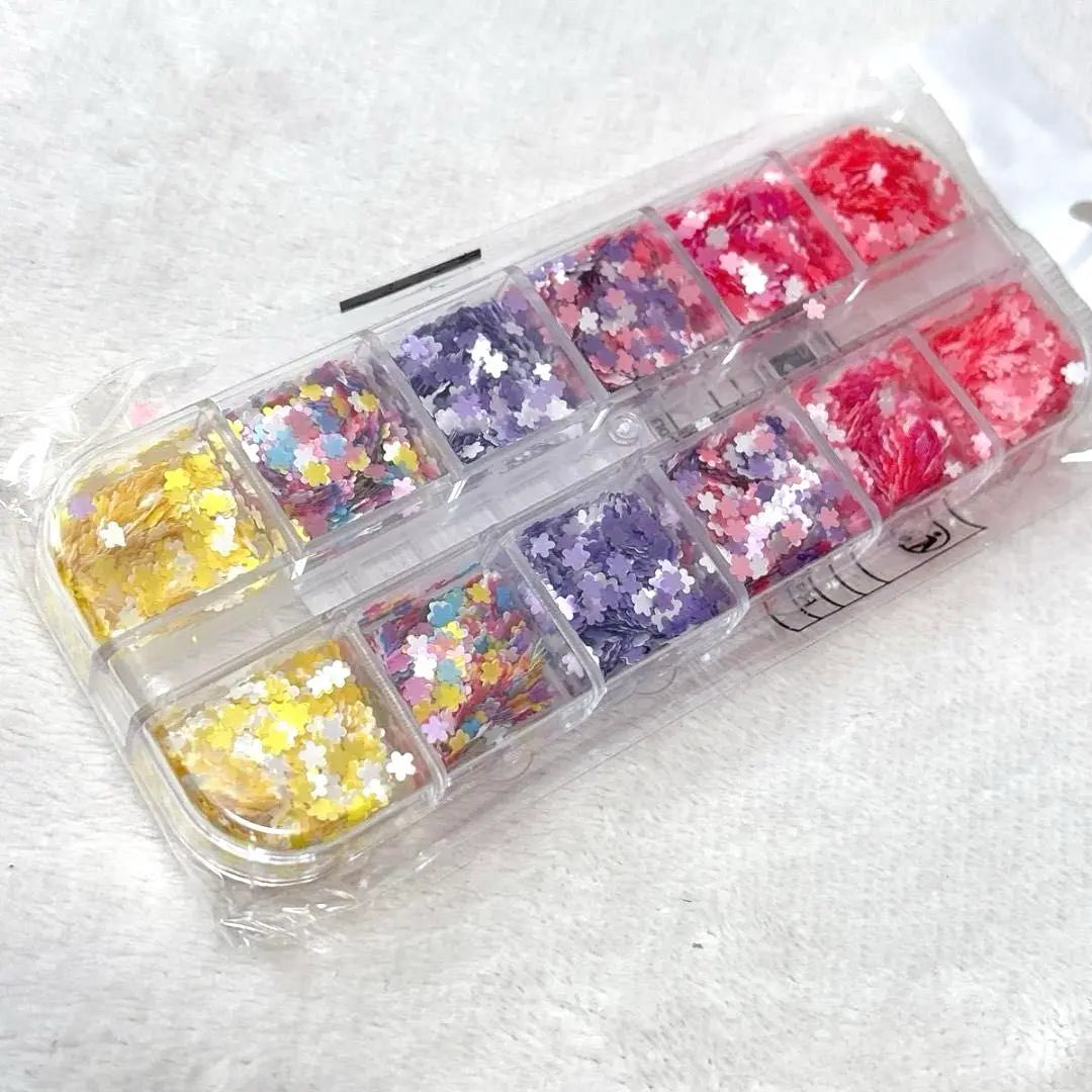 ☆ Colorful flower glitter flakes resin Shaker mold filler