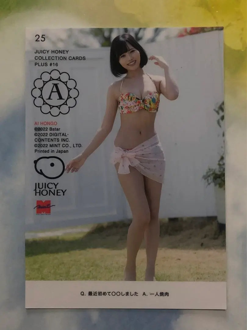 25 Hongo Ai Nikaido Yume Juicy Honey PLUS#16 Tarjeta regular