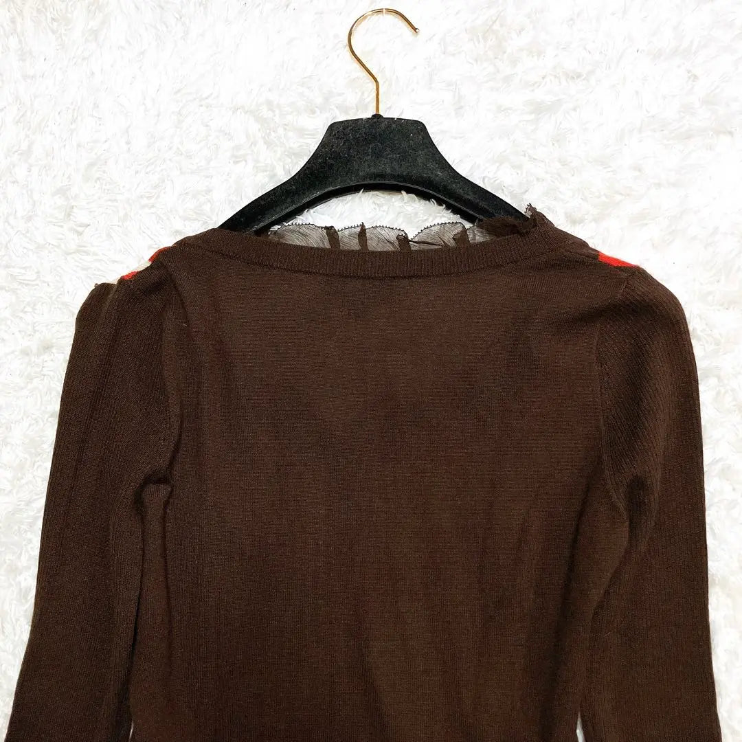 Beautiful condition Epoca sweater knit Argyle pattern Cashmere Silk 40 M