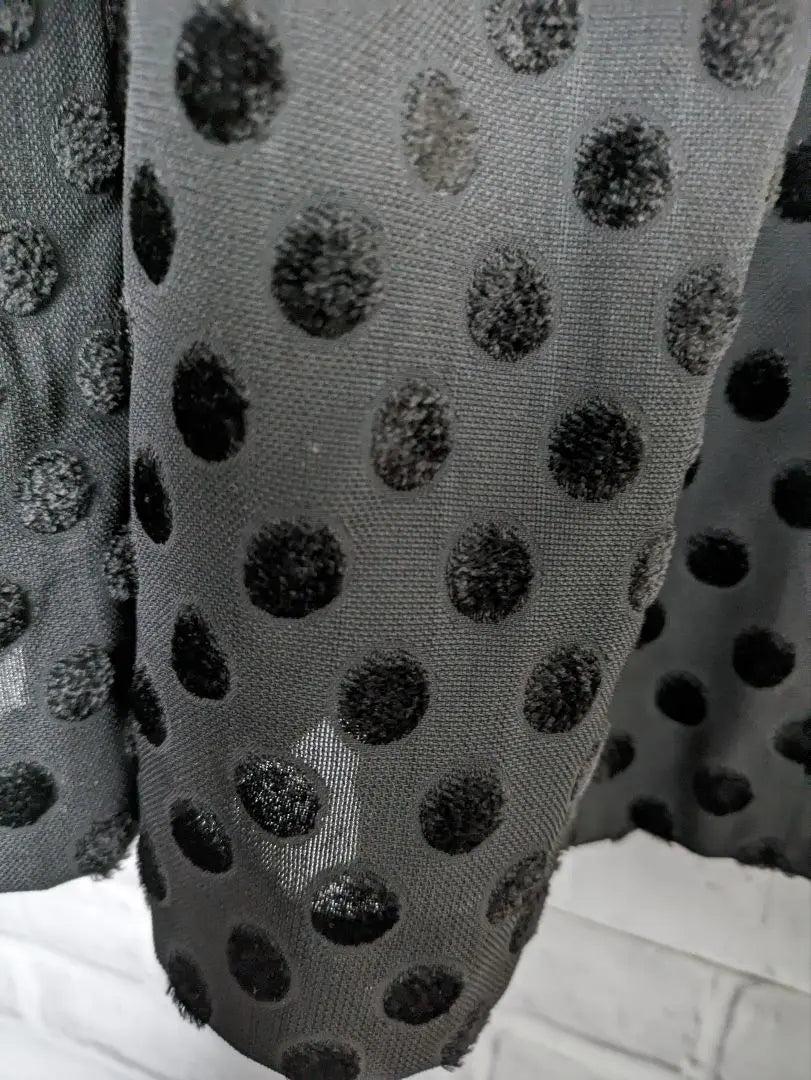 Dot pattern knit dress