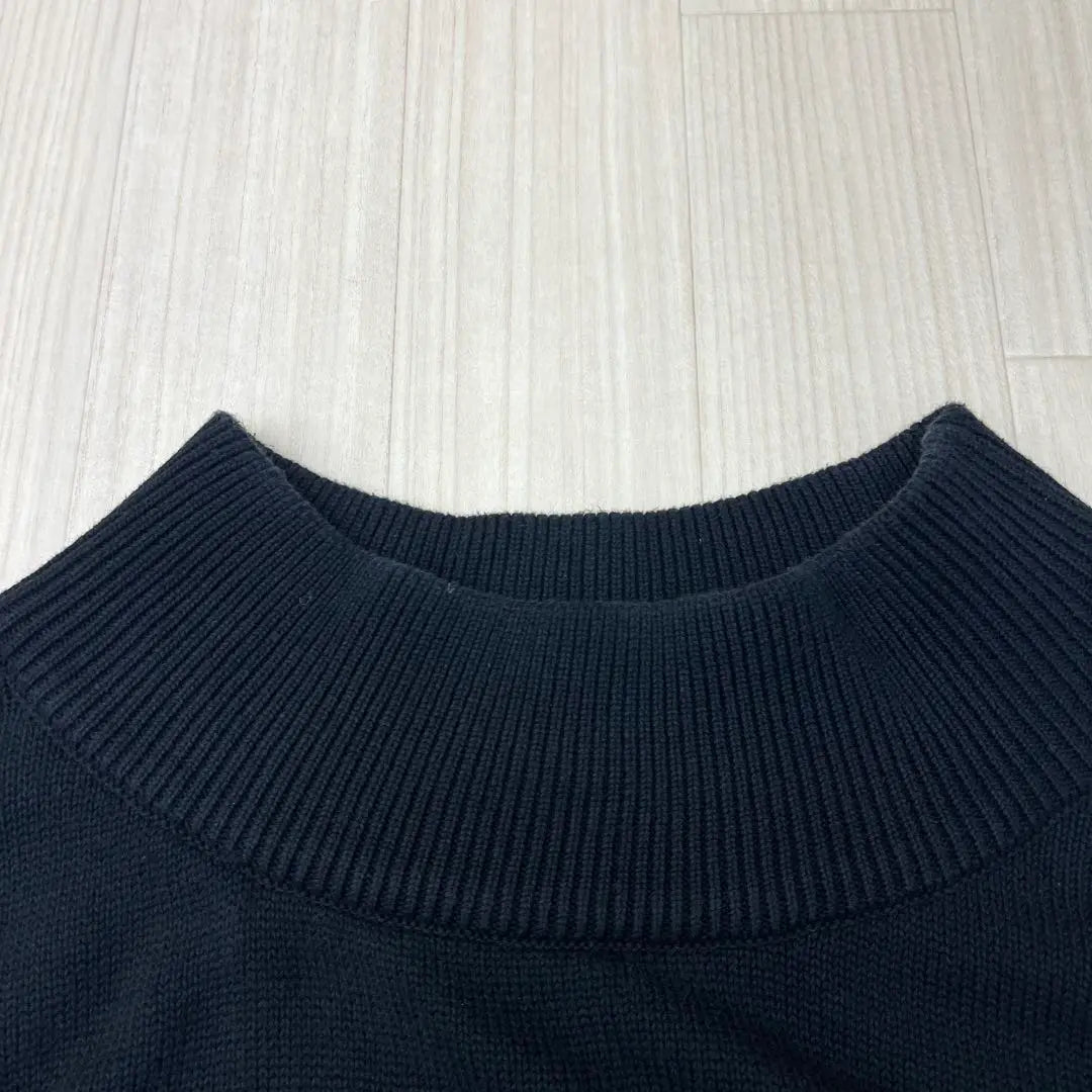 Noir Drop Shoulder Knit 1 SM Black | ノアール Noir ドロップショルダー ニット 1 SM ブラック