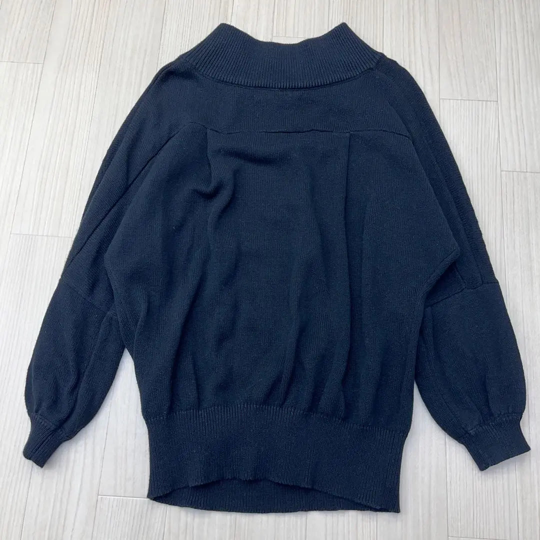 Noir Drop Shoulder Knit 1 SM Black | ノアール Noir ドロップショルダー ニット 1 SM ブラック