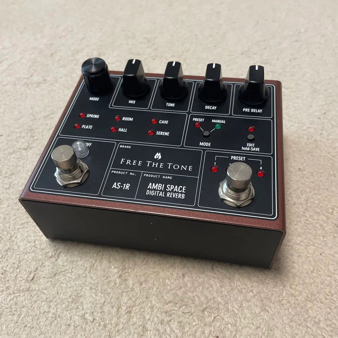 Free The Tone AS-1R Reverb Guitar Bass Space