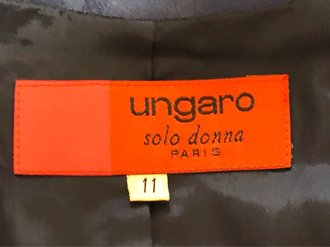 Chaqueta Ungaro 100 % seda con estampado integral, talla 11