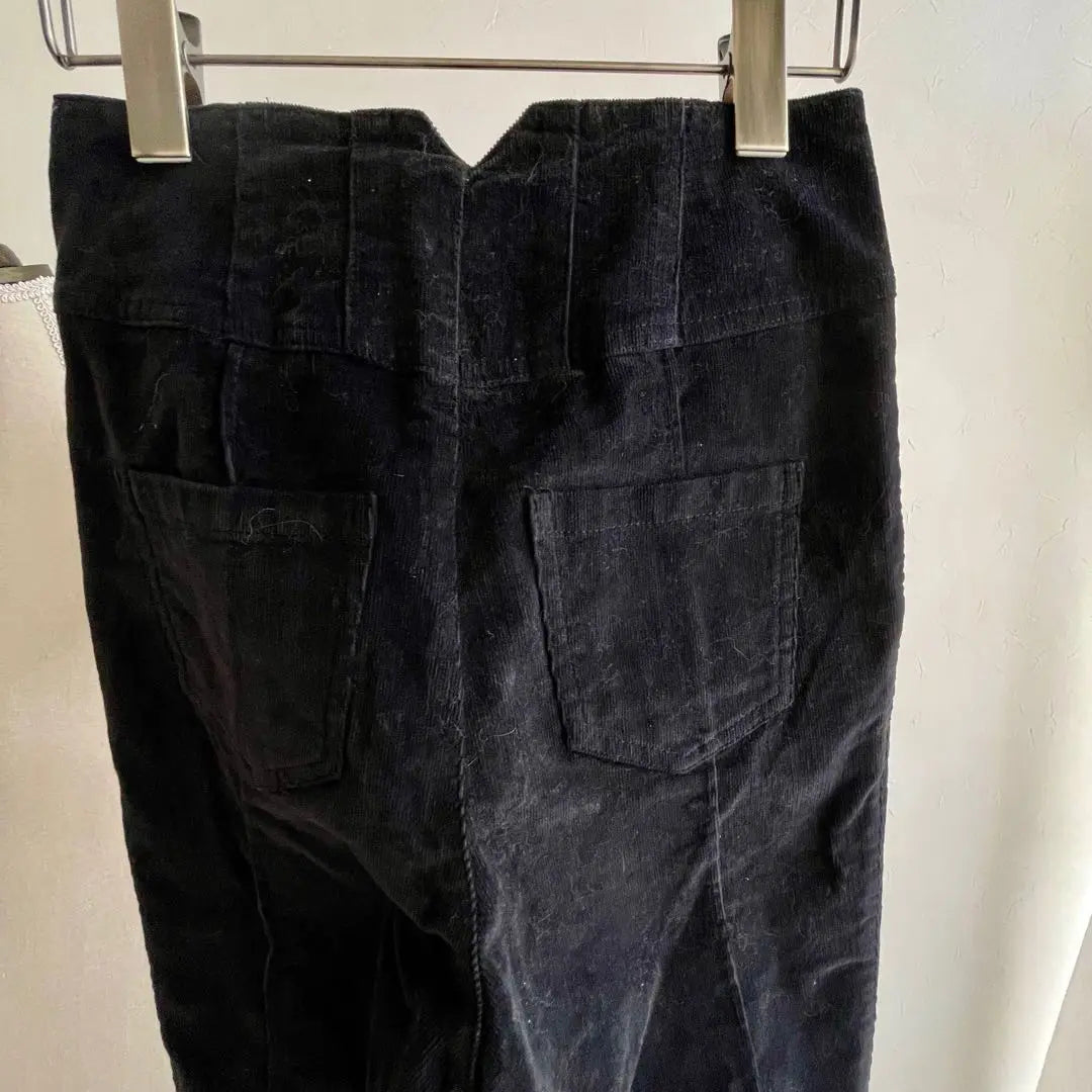 ✴️clear black skinny pants sizeS velvet unused