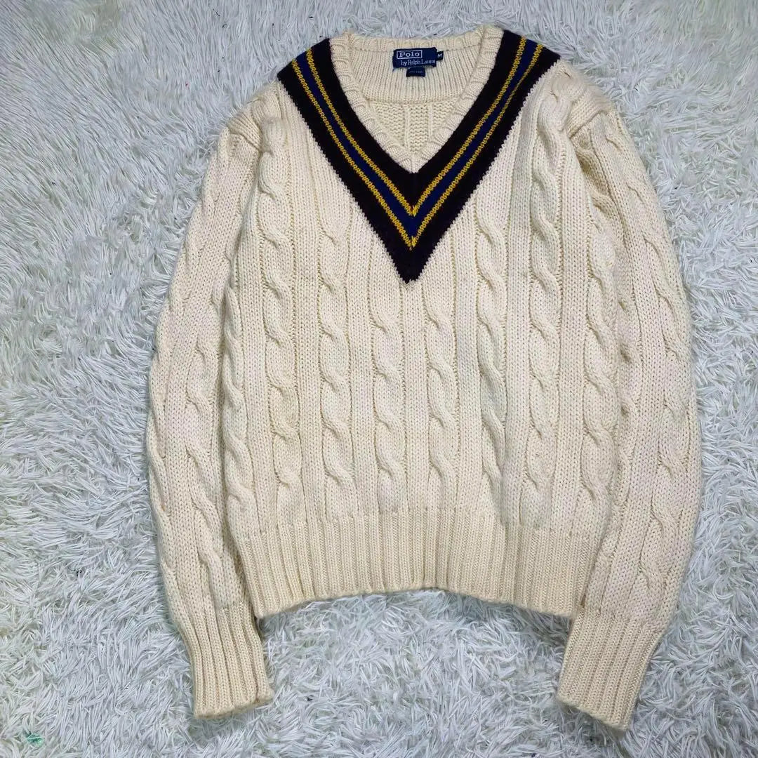 [Ralph Lauren] Ralph Lauren Tilden Knit M de los años 90