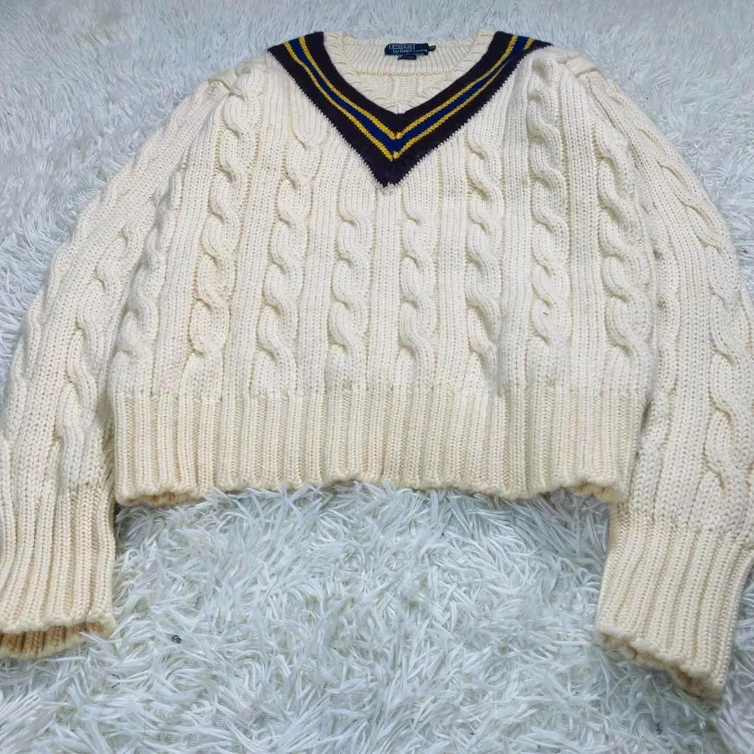 [Ralph Lauren] Ralph Lauren Tilden Knit M de los años 90