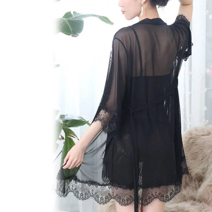 Nightgown & Babydoll Large Size Black M Size