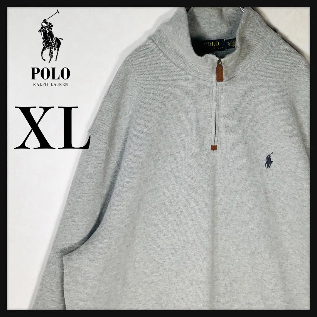 [Rare XL size] Polo Viral Floren Half Zip Embroidery Logo