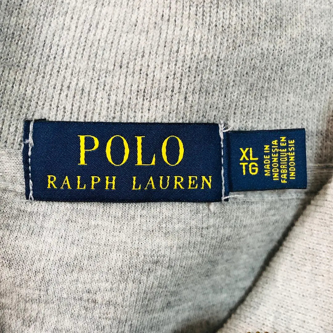 [Talla XL rara] Polo Viral Floren con media cremallera y logotipo bordado