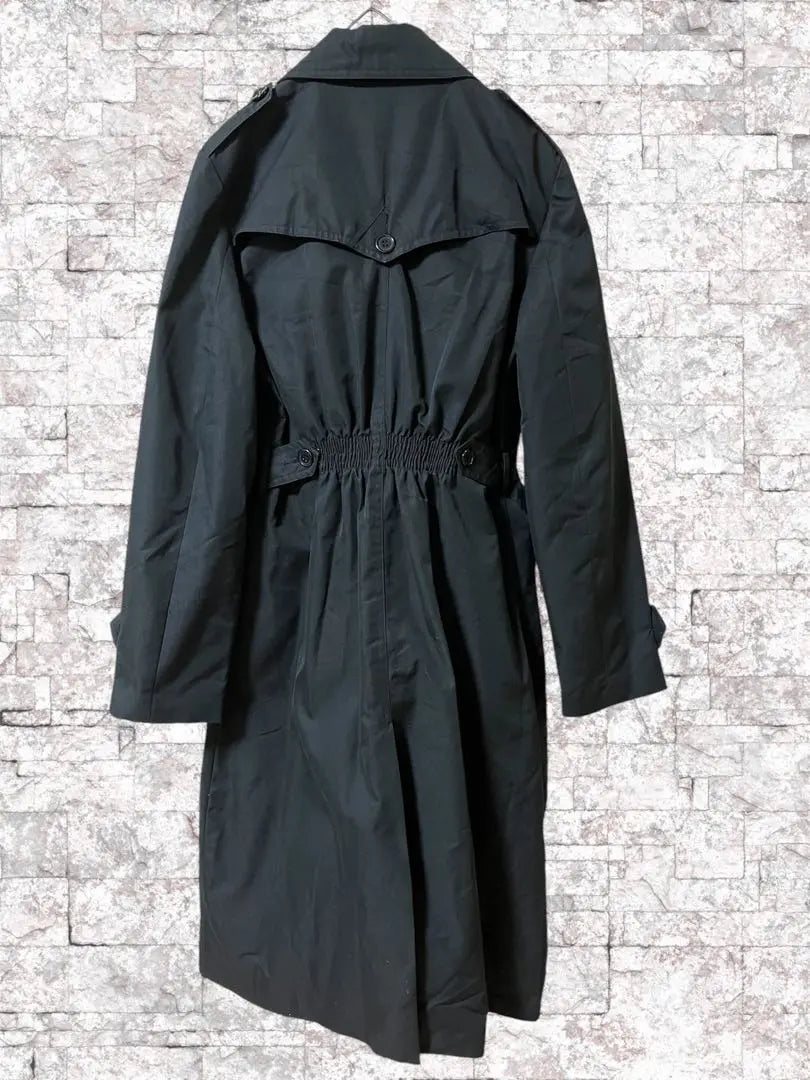 Max y Coat Trench Court Negro 36 M Invierno