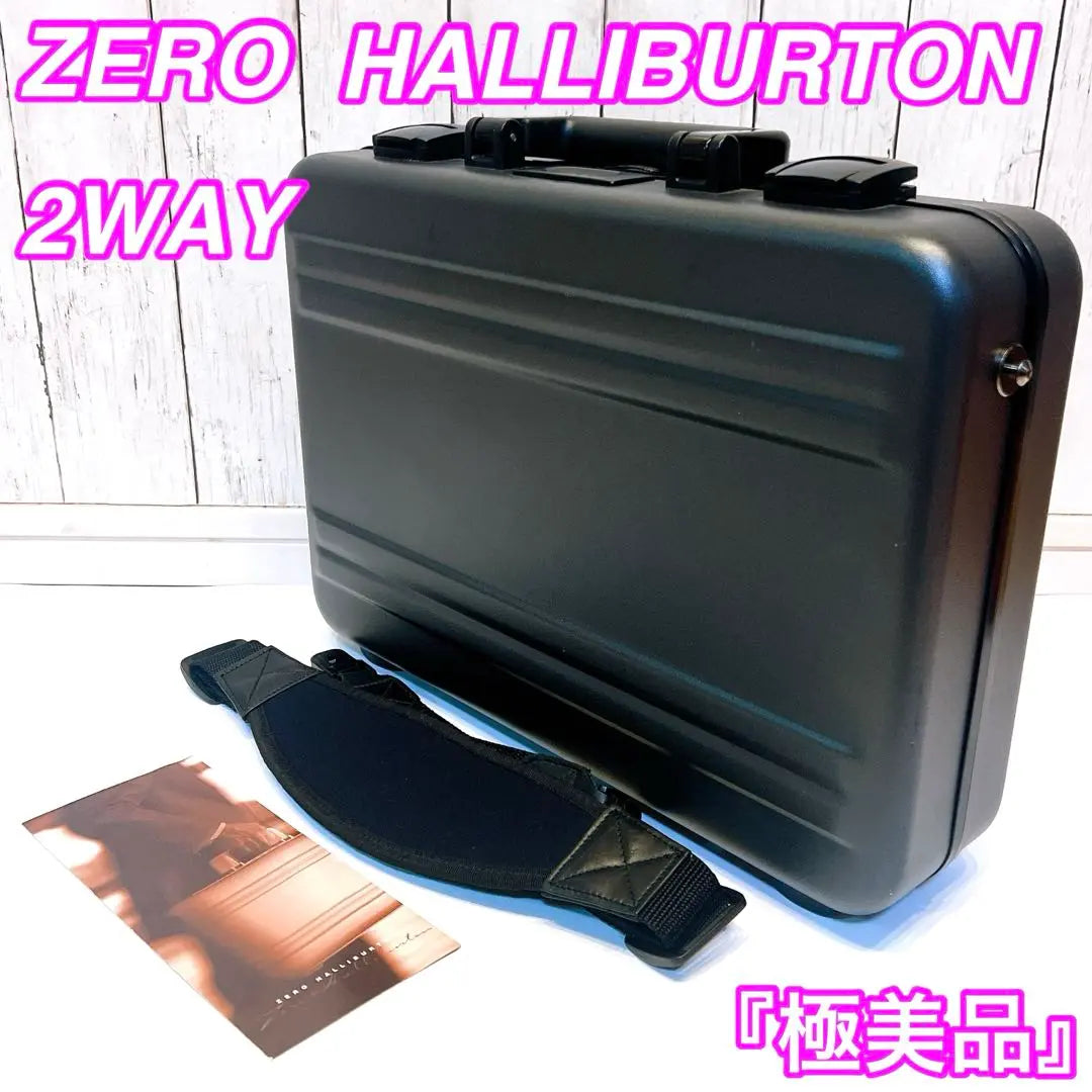 [Extremely beautiful] ZERO HALLIBURTON 2WAY Gray Atach Case