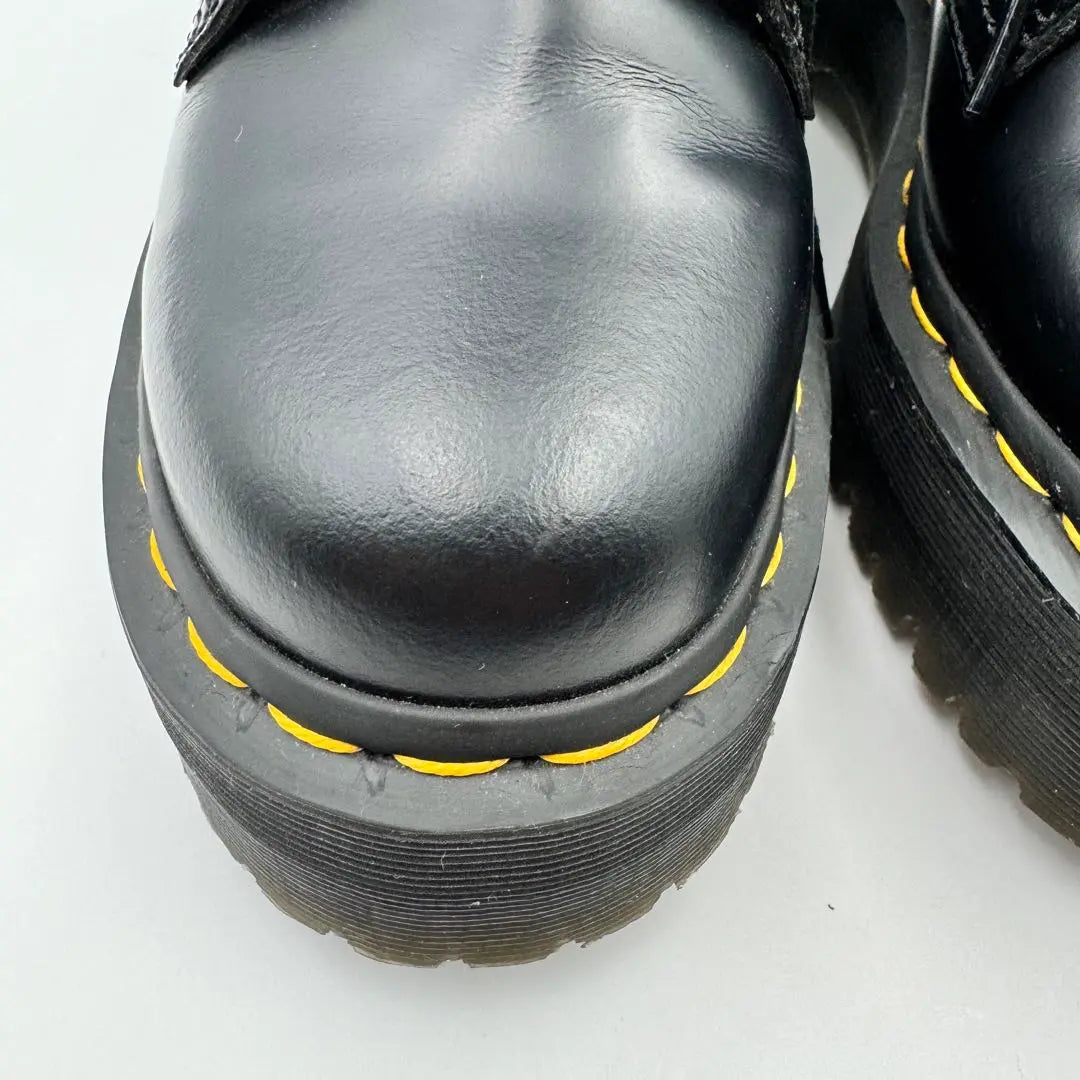 Productos hermosos ✨ Dr.Martens 8 Hole Boots Village Black UK3 Con caja de almacenamiento | 美品✨Dr.Martens 8ホールブーツ 厚底 ブラック UK3 保存箱付き