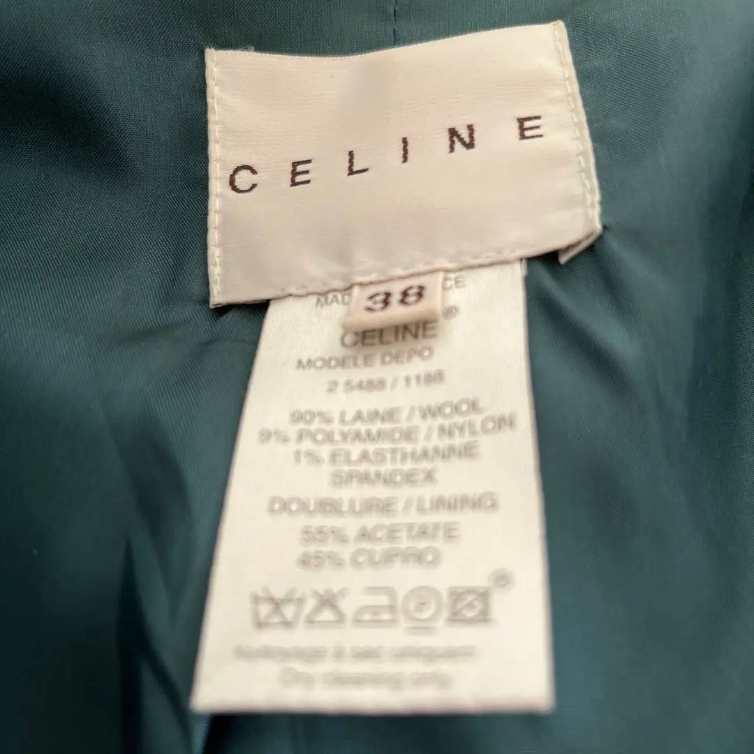 ★CELINE★ Celine No. 38 Herringbone Pee Coat Short