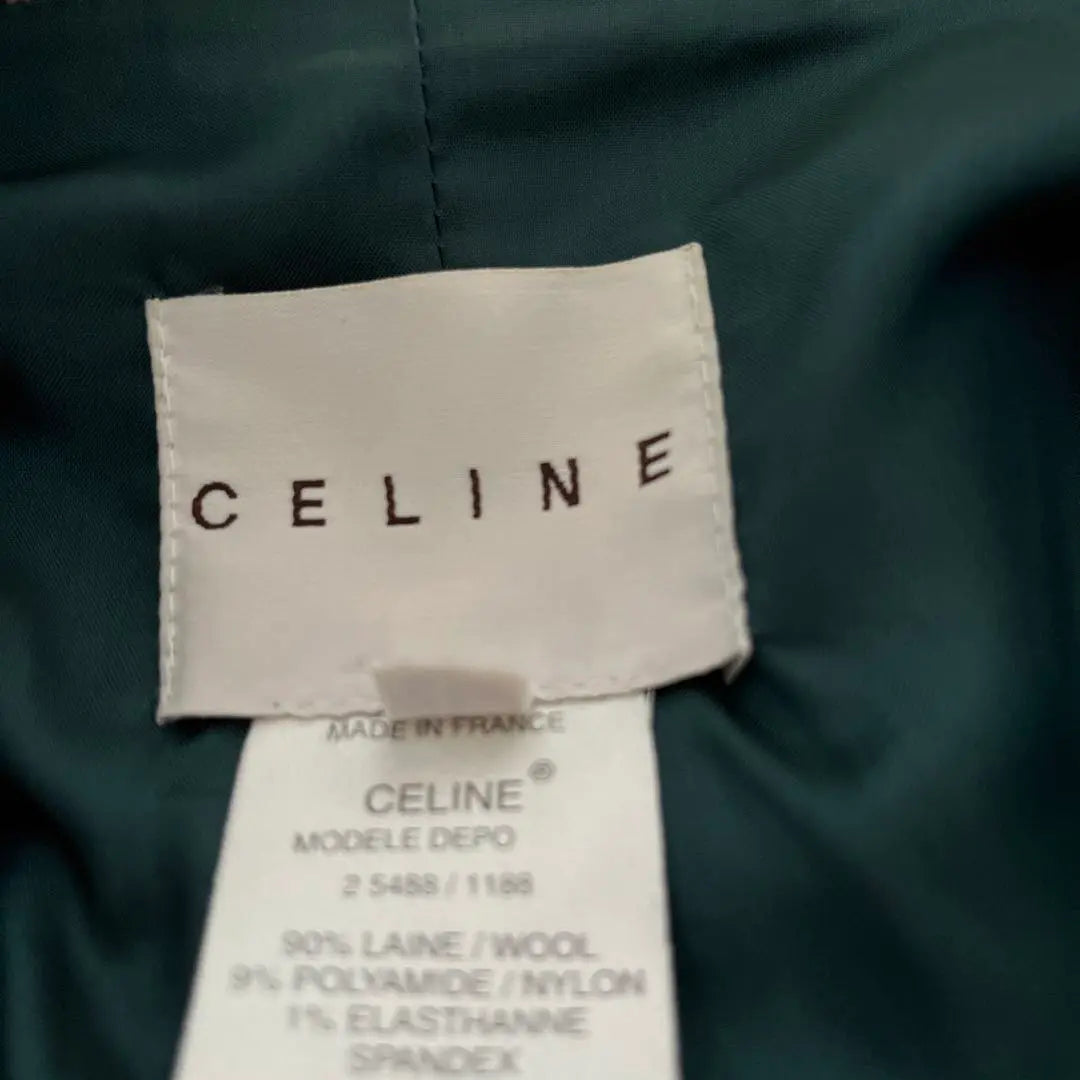 ★CELINE★ Celine No. 38 Herringbone Pee Coat Short