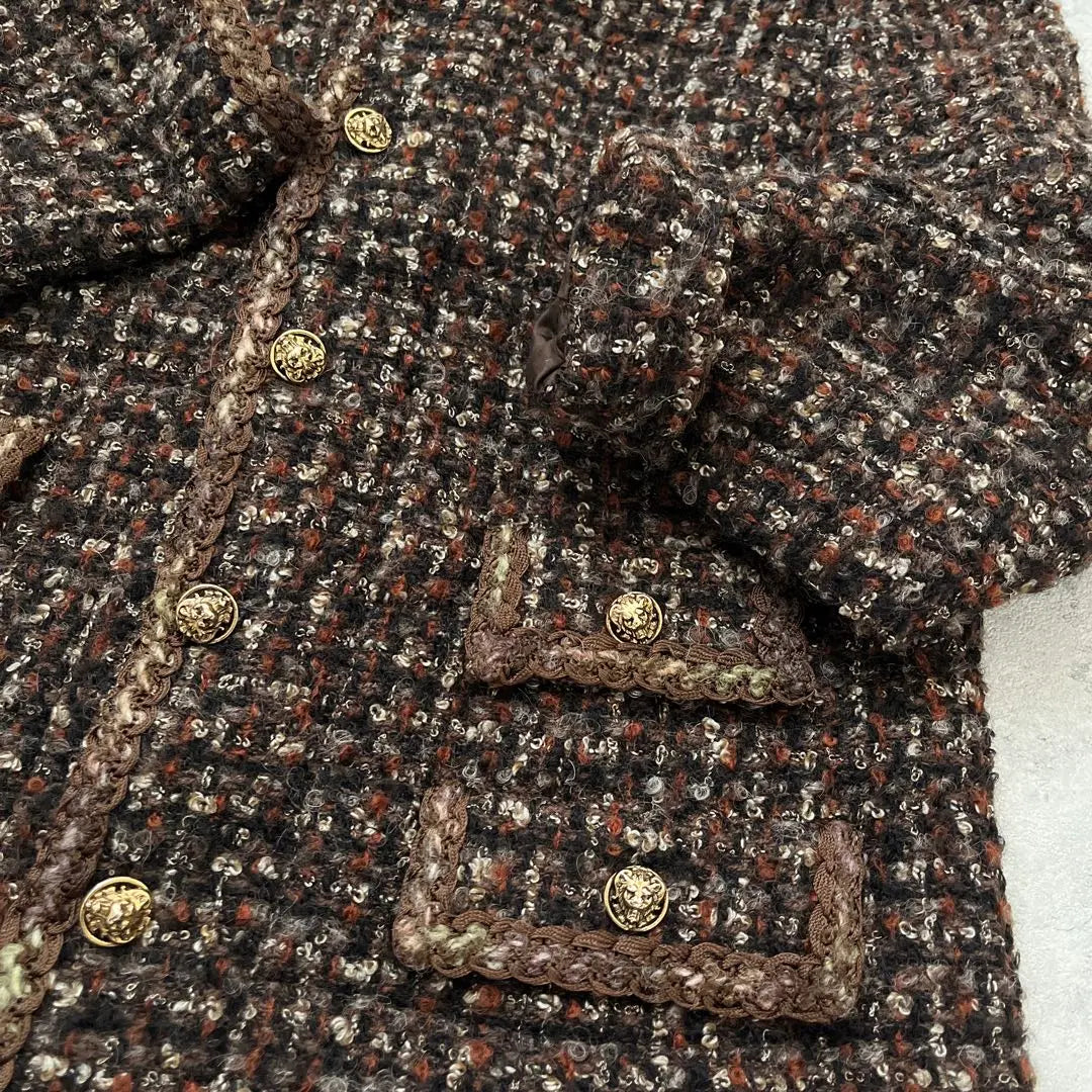 Enjuagar MAX LEY PARIS France Vintage Tweed Jacket 42 | 良品 MAX ley Parisフランス ビンテージ ツイード ジャケット 42