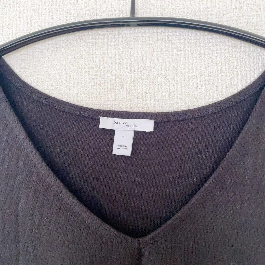 Túnica de cuello en V con mangas dolman de gran tamaño para mujer