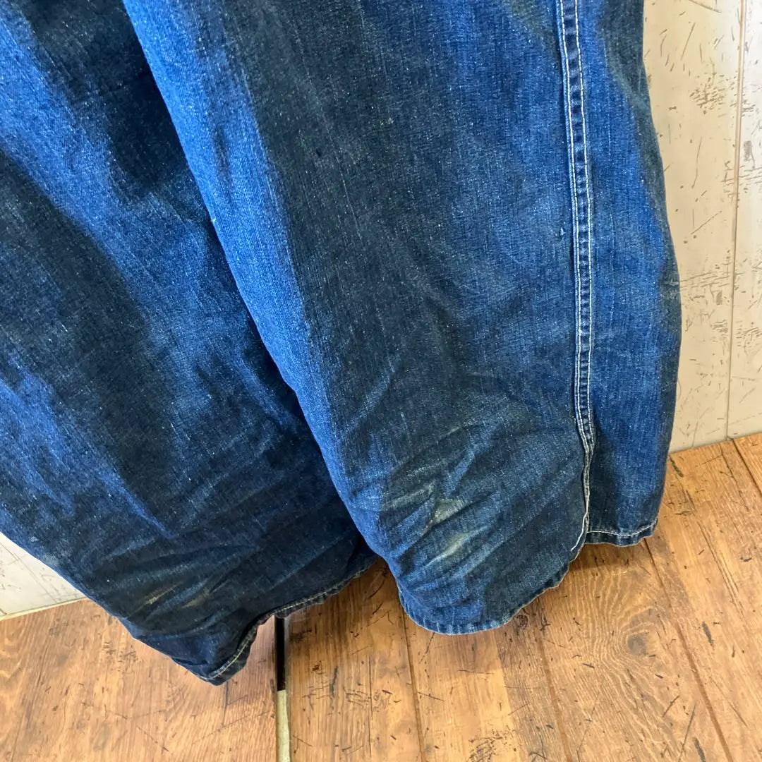 8.07 Sweet Orr Overall Black Spade Button Denim | 8.07 SWEET ORR オーバーオール 黒スペードボタン デニム