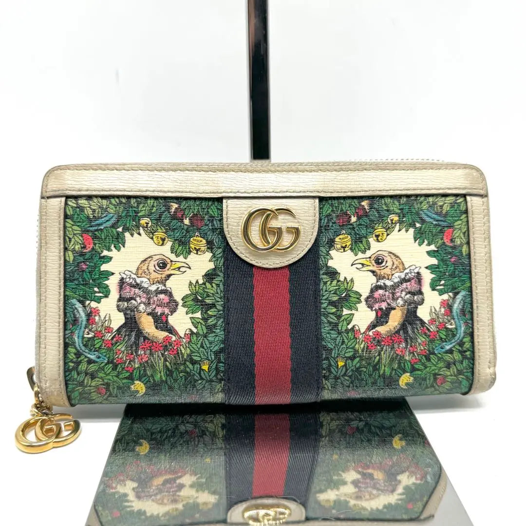 [Buen estado] Cartera larga Gucci Marmont Higuchi Yuko Ophidia Sherry Line