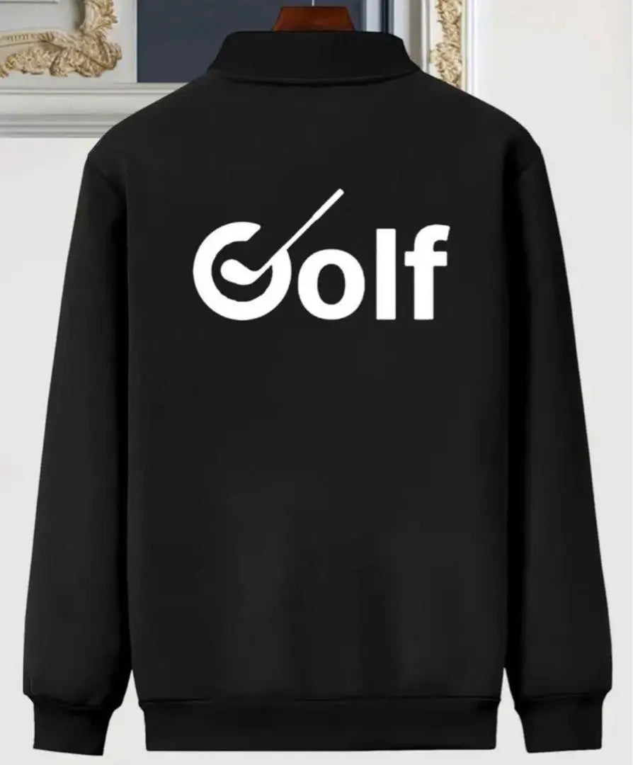 [New/Size M] Golf wear Zip-up jacket Black Men's | 【新品/Mサイズ】ゴルフウェア ジップアップ ジャケット ブラック メンズ