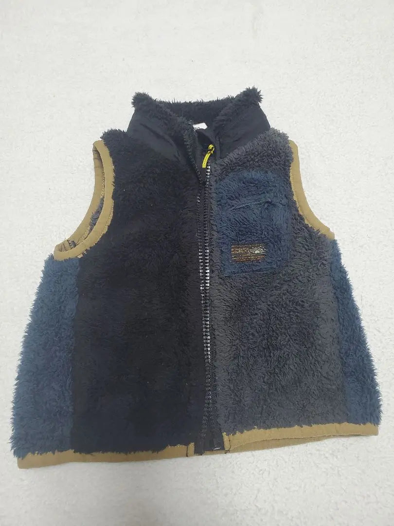 Breeze fleece vest 90cm navy/gray/black