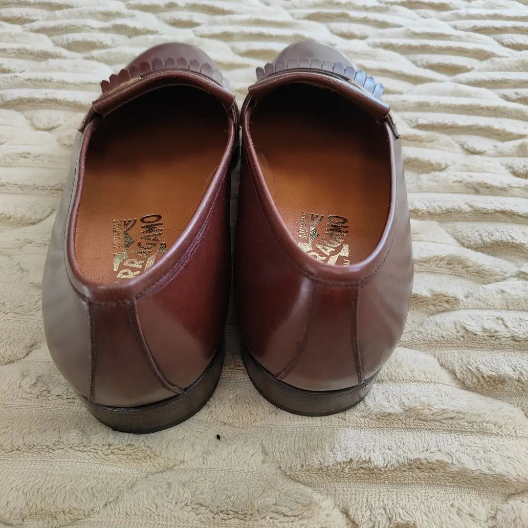 Ferragamo Loafers Leather Shoes Size 7 Straight Tip | Ferragamo　ローファー　レザーシューズ ７サイズ　ストレートチップ