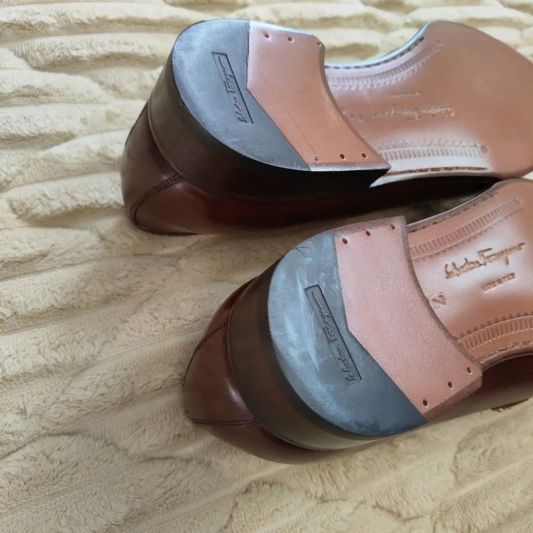 Ferragamo Loafers Leather Shoes Size 7 Straight Tip | Ferragamo　ローファー　レザーシューズ ７サイズ　ストレートチップ