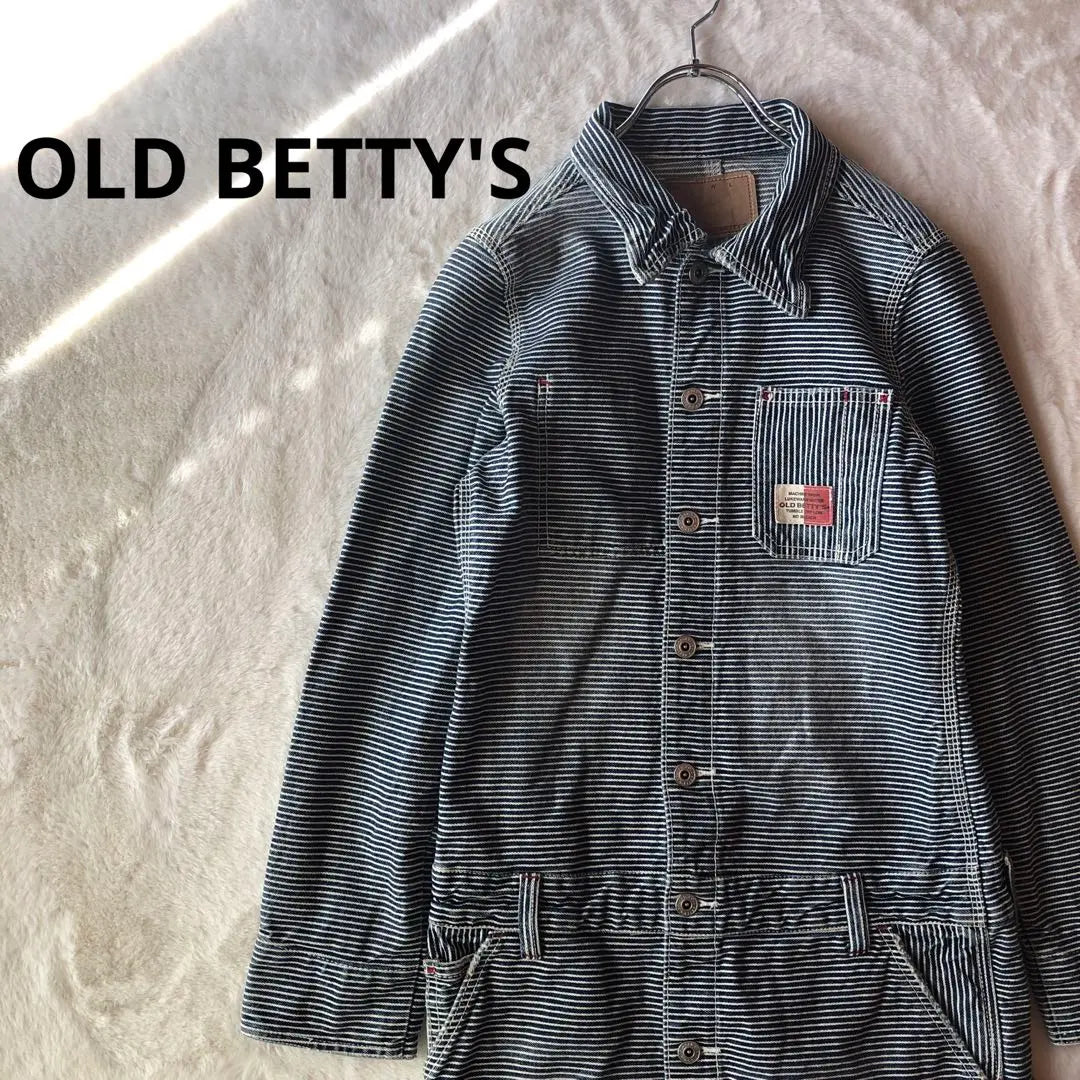 Good condition ✨【OLD BETTY'S】Denim dress coverall logo | 美品✨【OLD BETTY'S】デニム ワンピース カバーオール ロゴ