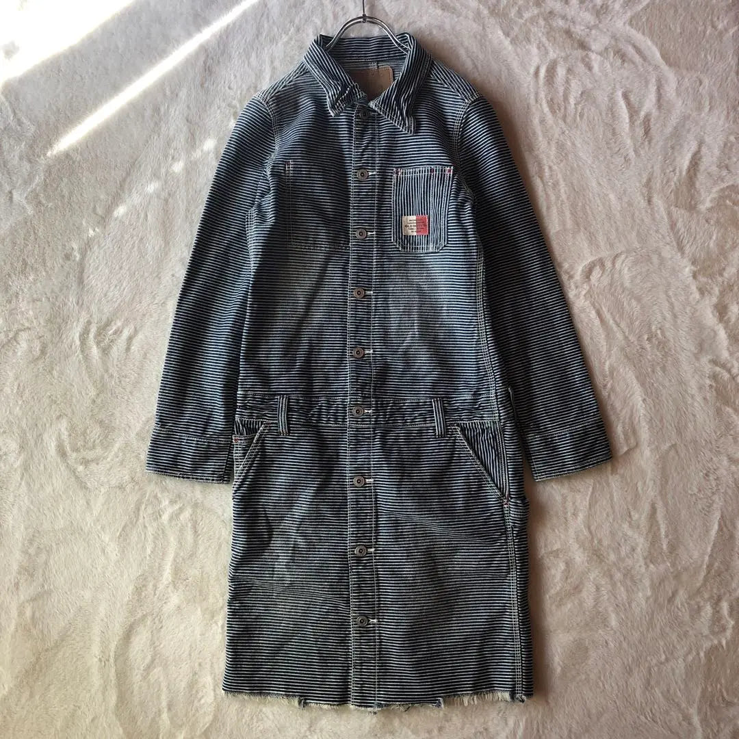 Good condition ✨【OLD BETTY'S】Denim dress coverall logo | 美品✨【OLD BETTY'S】デニム ワンピース カバーオール ロゴ