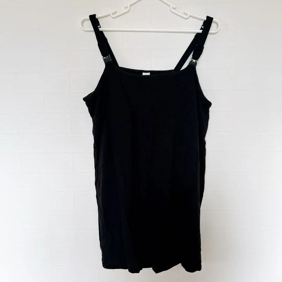 JOYSPUN Black Camisole Large Ladies Old Clothes Layering