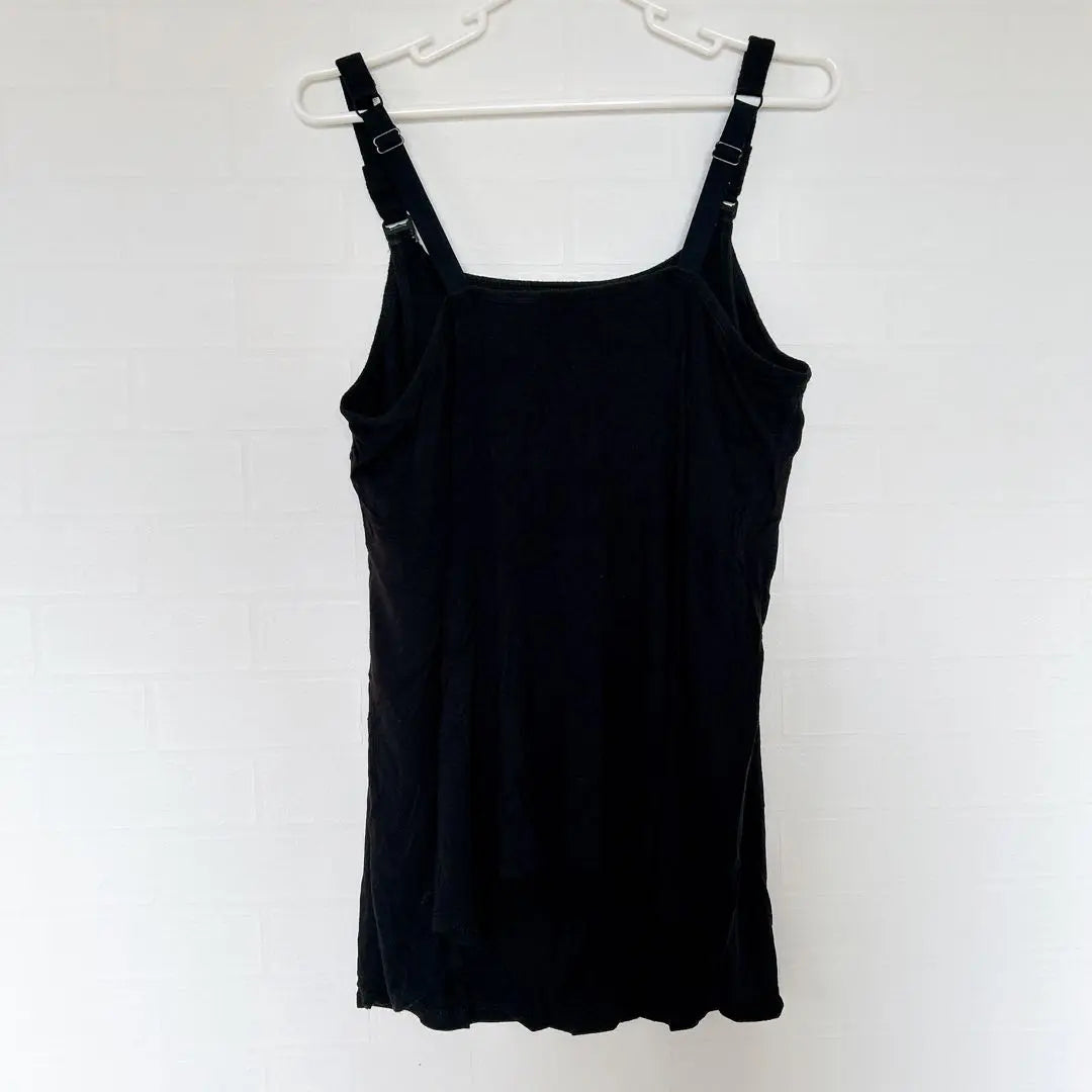 JOYSPUN Black Camisole Large Ladies Old Clothes Layering