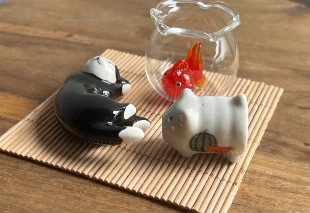 [New] Cat figurine set