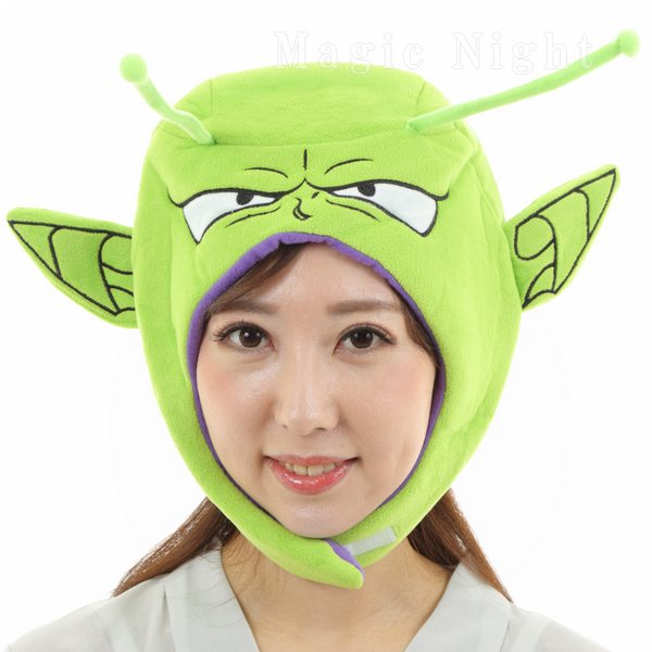 Piccolo Makigurumi Cap [Piccolo Daimaou Namek Alien Headwear Hat Plush Animal Halloween Costume Cosplay Disguise Anime Character Goods Dragon Ball] Small Delivery Delivery Non-standard