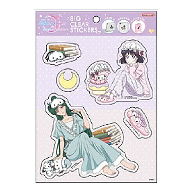 Pegatina transparente grande de personajes de Sailor Moon x Sanrio para fiesta de pijamas 720456