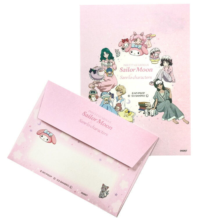 Sailor Moon x Sanrio Characters Mini Letter Set B 720326 My Melo My Sweet Piano Little Twin Stars Kikirara Pochakko