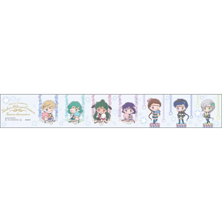 Cinta adhesiva Sailor Moon x Sanrio Versión de la película B Cinta adhesiva Sailor Moon Cosmos Decoración Shiru Personajes de Sailor Moon Cosmos y Sanrio