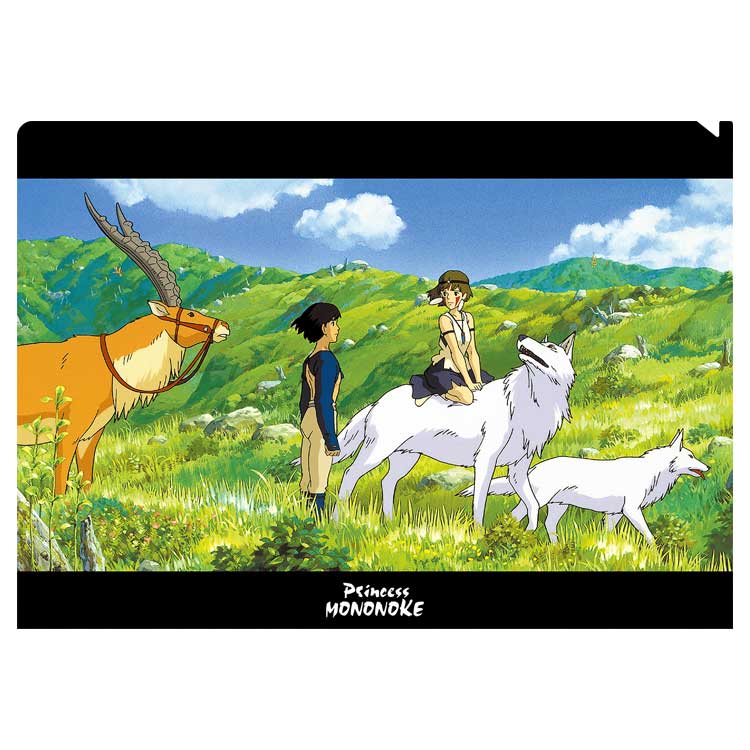 Princess Mononoke A4 Clear File Let's Live Together 952222 Studio Ghibli San Ashitaka