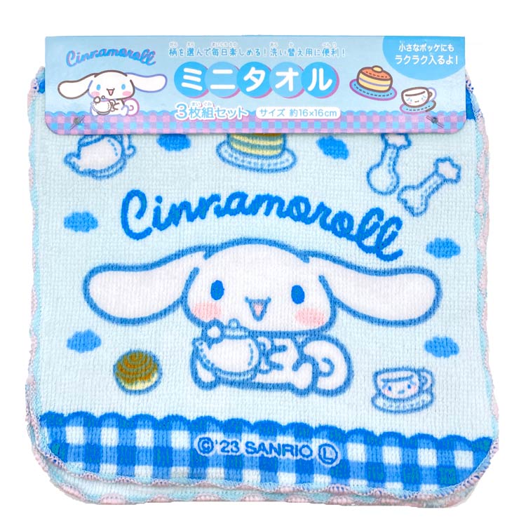 Cinnamoroll Mini Towel 3P 884396 SANRIO