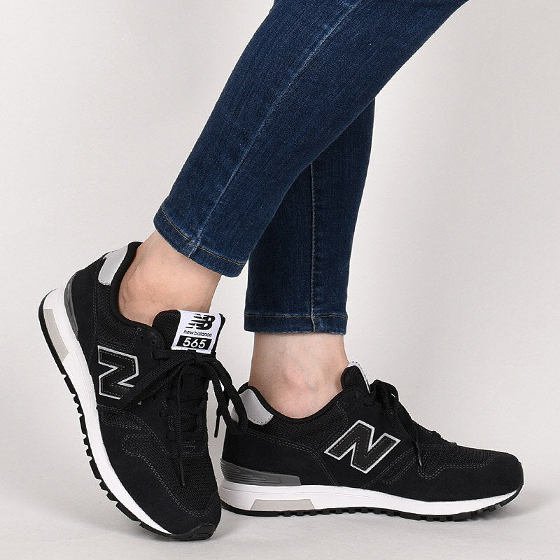 [Cupón de Super OFERTA ahora disponible] New Balance newbalance zapatillas casuales zapatos para mujeres hombres moda deportes calle ML565 EB1 negro