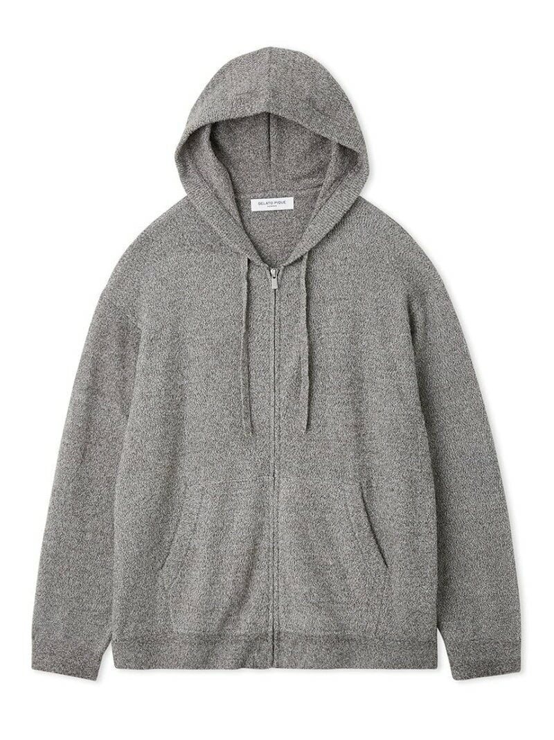 [SALE/30% OFF] [HOMME] Melange Jacquard Parka gelato pique Gelato Pique Tops Hoodie Yellow Gray [RBA_E] [Free Shipping] [Rakuten Fashion]