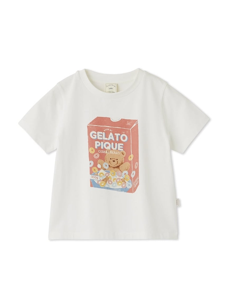 [SALE/30% OFF] [KIDS] Serial Bear One Point T-shirt gelato pique Gelato Pique Tops Cut and Sew T-shirt White Pink [RBA_E] [Rakuten Fashion]