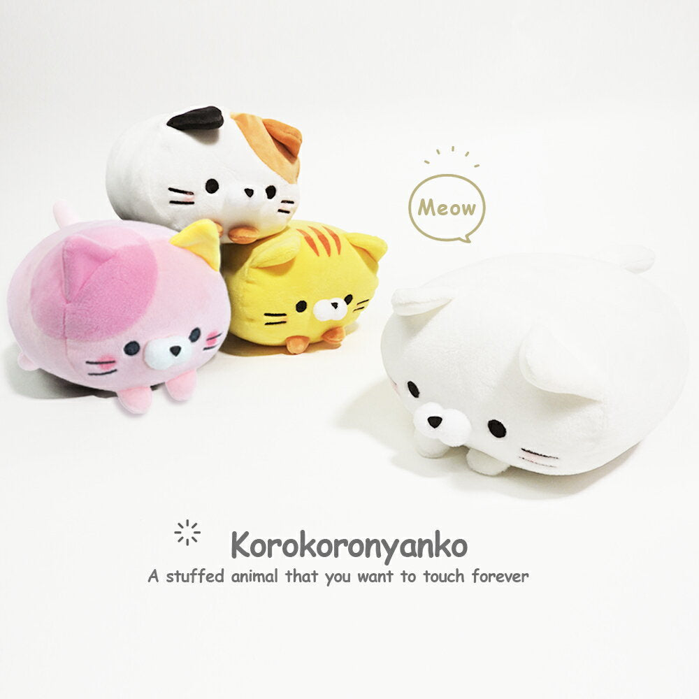 Stuffed animals, cats, fluffy! Korokorona cat, Kororona zokukan, it's not scary, relaxed, chewy, hand-riding, palm-headed cat, Tora-neko, children, cute, small, pleasant