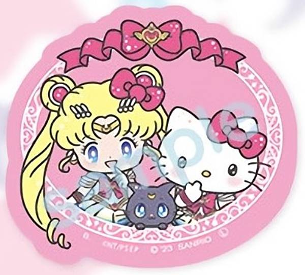 [Super Sailor Moon x Hello Kitty (Ribon)] Sailor Moon Eternal x Sanrio Characters Die-cut sticker set *Only one sticker