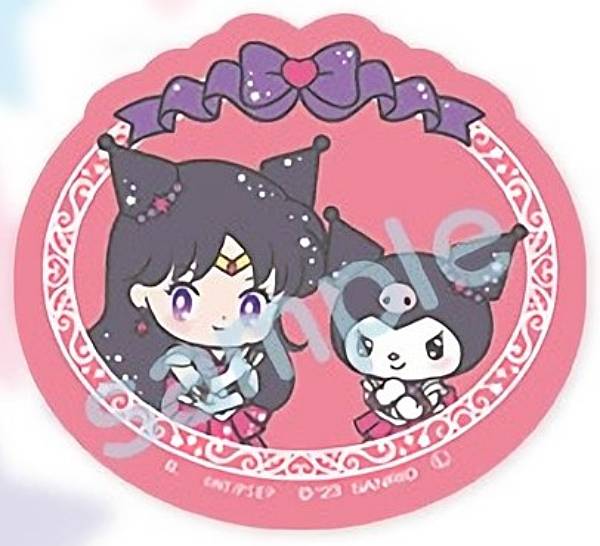 [Super Sailor Mars x Kuromi (Ribon)] Sailor Moon Eternal x Sanrio Characters Die-Cut Sticker Set *Only one sticker