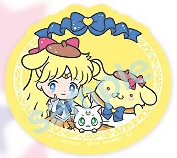 [Super Sailor Venus x Pom Pom Purin (Ribon)] Sailor Moon Eternal x Sanrio Characters Die-cut sticker set *Only one sticker