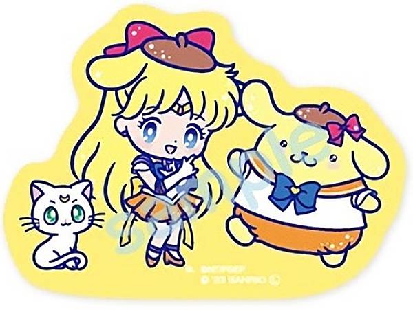 [Super Sailor Venus x Pom Pom Purin] Sailor Moon Eternal x Sanrio Characters Die-cut sticker set *Only one sticker