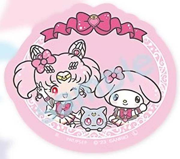 [Super Sailor Chibi Moon x My Melody (Ribon)] Sailor Moon Eternal x Sanrio Characters Die-cut sticker set *Only one sticker