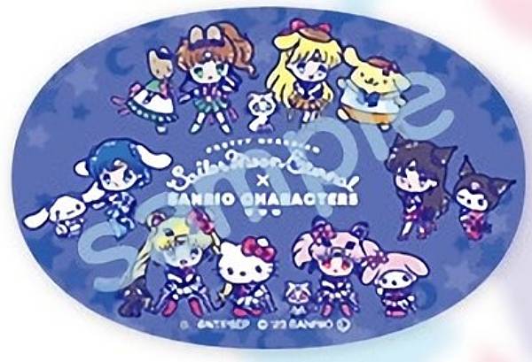 [Group D] Sailor Moon Eternal x Sanrio Characters Die-cut sticker set *Only one sticker