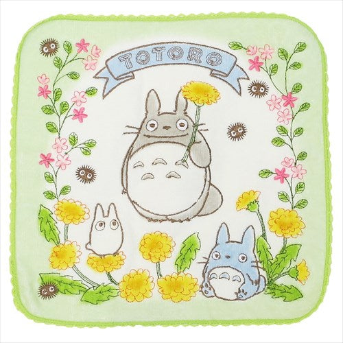 Jacquard Handkerchief Towel Mini Totoro My Neighbor Totoro Springtime Studio Ghibli Marushin Small Gift Mail-order Available