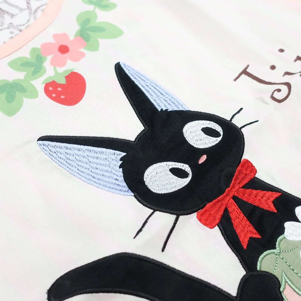 Kiki's Delivery Service Women's Apron, Apron, Gigi and Strawberry, Studio Ghibli, Marushin, Kitchen Goods, Character Goods, Mail-order, Cinema Collection, White Day